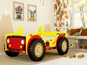 Dziecięce łóżeczko samochód Monster Truck  Stelaż i Materac 190X90