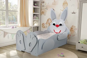 Łóżeczko dziecięce Zając Stelaż i Materac 200X90