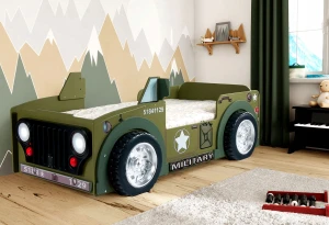 Dziecięce łóżeczko samochód Jeep  Stelaż i Materac 190X90