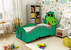 Łóżeczko dziecięce Dino małe Stelaż i Materac 160X80