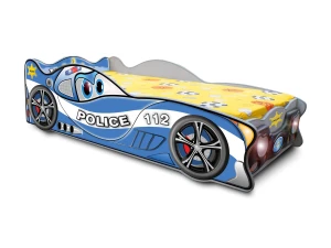 Łóżko auto samochód McQueen Policja Mini materac  Stelaż i Materac 140X70