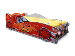 Łóżeczko autko McQueen ZygZag,  Stelaż i Materac 160X80